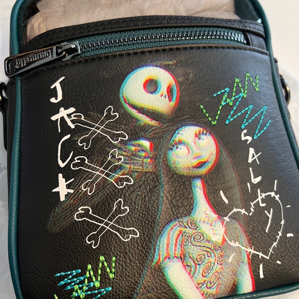 Loungefly Jack & Sally Crossbody Disney Parks bag